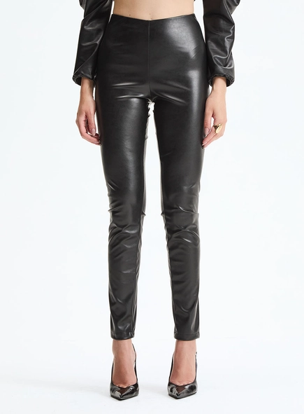 Calça Legging Em Pu