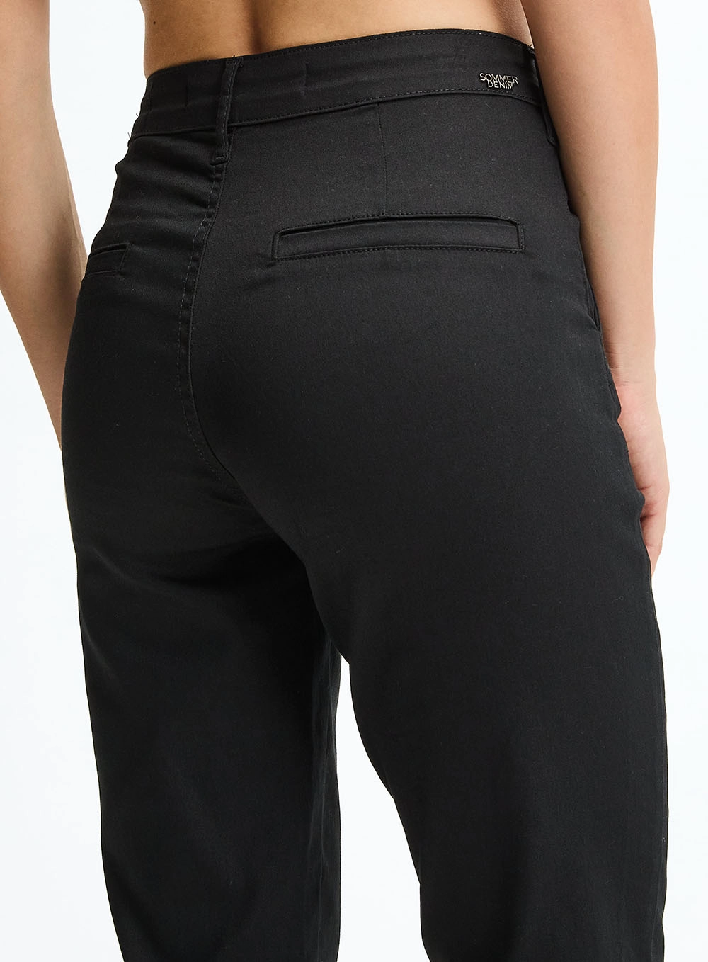 Calça De Sarja Alfaiataria Preto 3