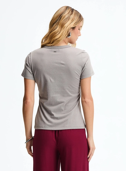 Camiseta Comfort Básica Com Estampa