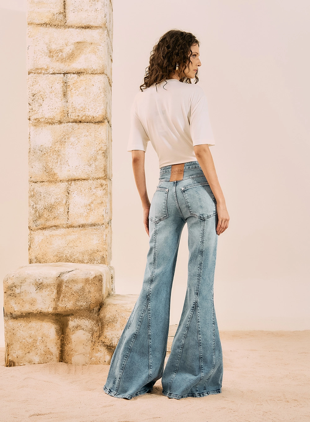 Calça Jeans Maxi Flare Índigo 3