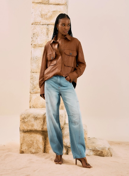 Calça Jeans Basic Wide Leg