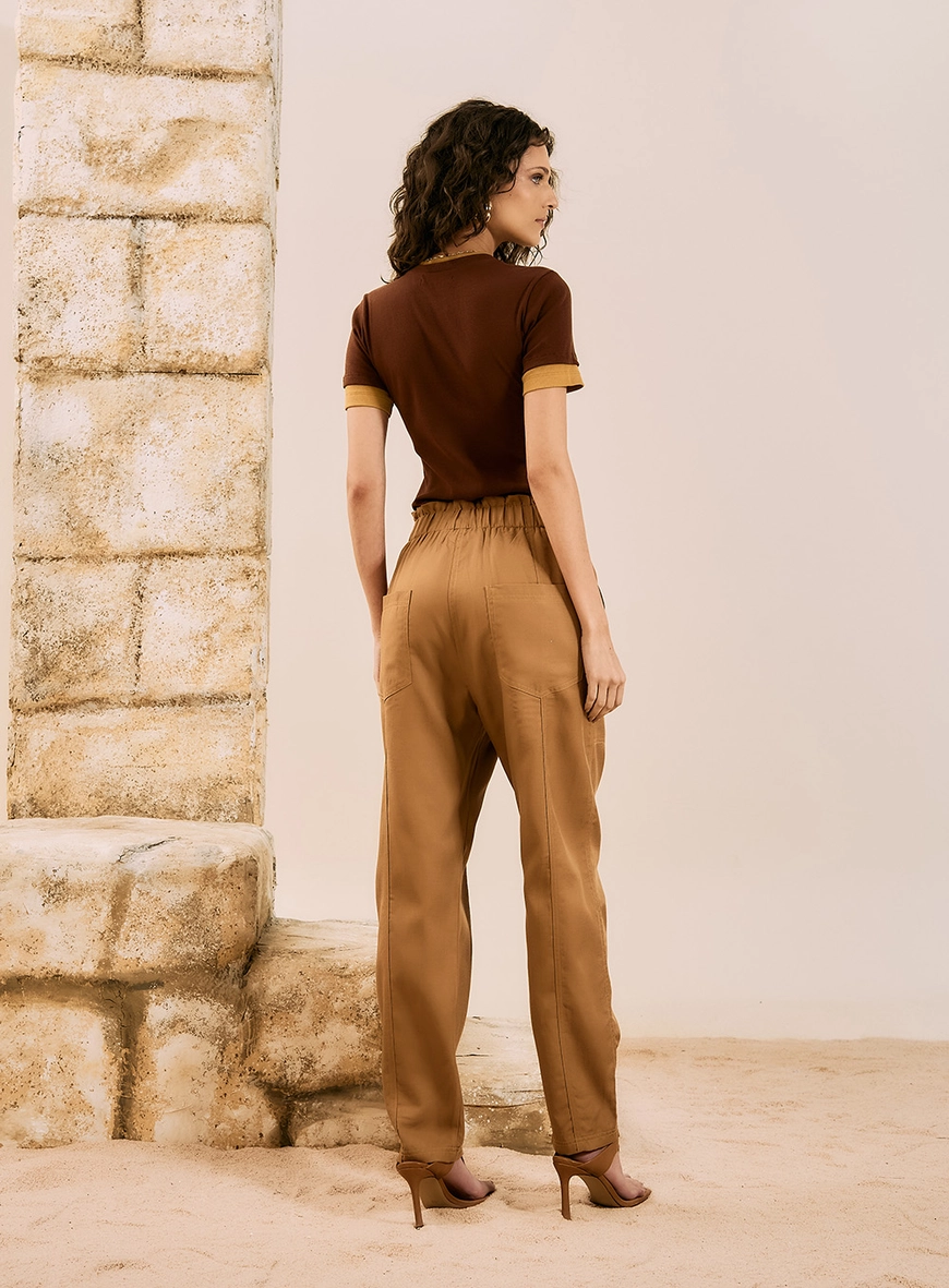 Calça Baggy Clochard Bege 3