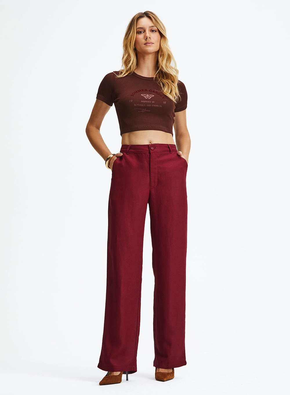 Blusa Petit Estampada Marrom 1