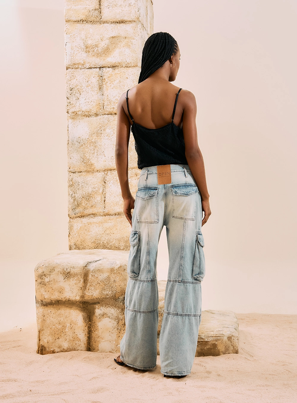 Calça Jeans Cargo Índigo 3