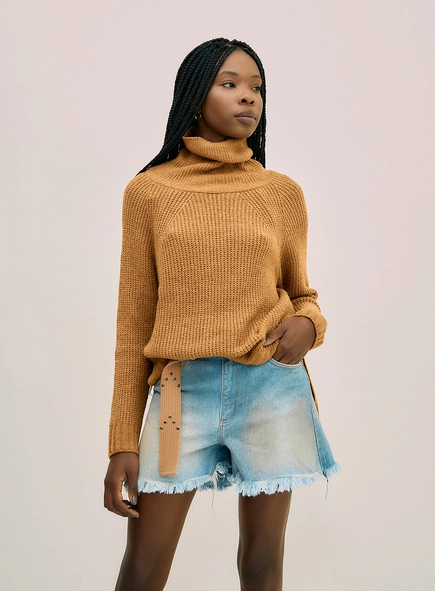 Short Jeans Com Cinto