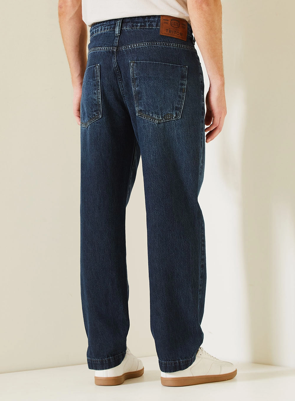 Calça Jeans Masculina Reta Loose Índigo 4