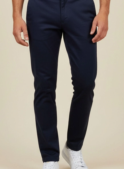 Calça Masculina Chino Com Bolsos Faca