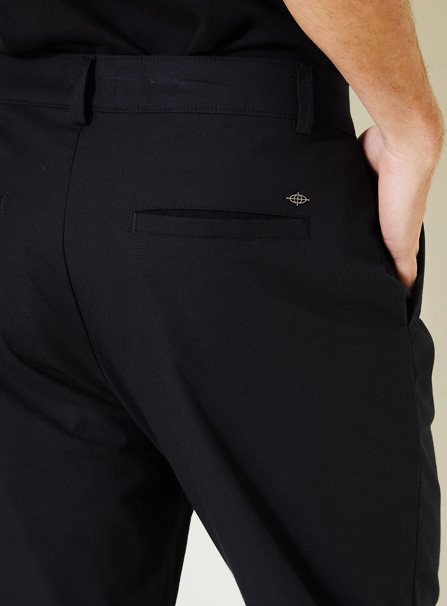 Calça Masculina Harry Com Bolsos Faca Preto 3