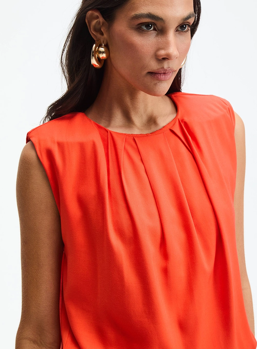 Vestido Curto Comfort Laranja 3