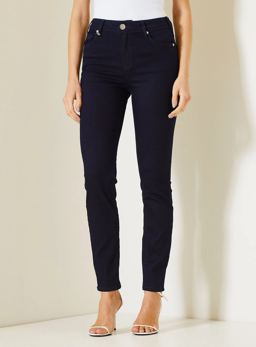 Calça Jeans Michele Feminina Com Cintura Alta Índigo 2