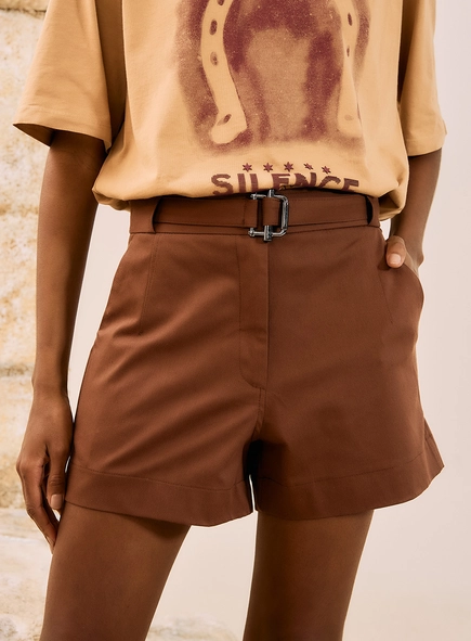 Short Alfaiataria Com Cinto