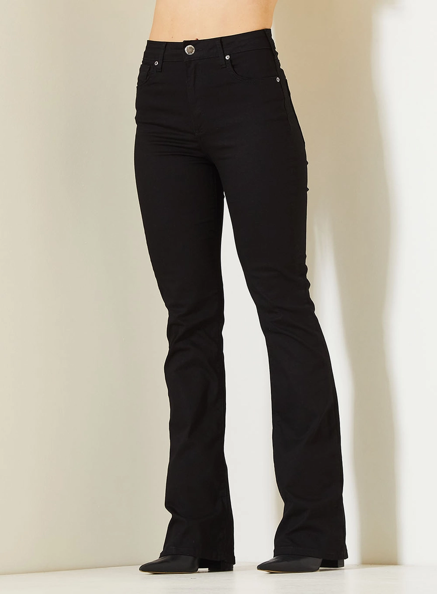 Calça Jeans Camila Feminina Com Cintura Alta Indigo Preto 2