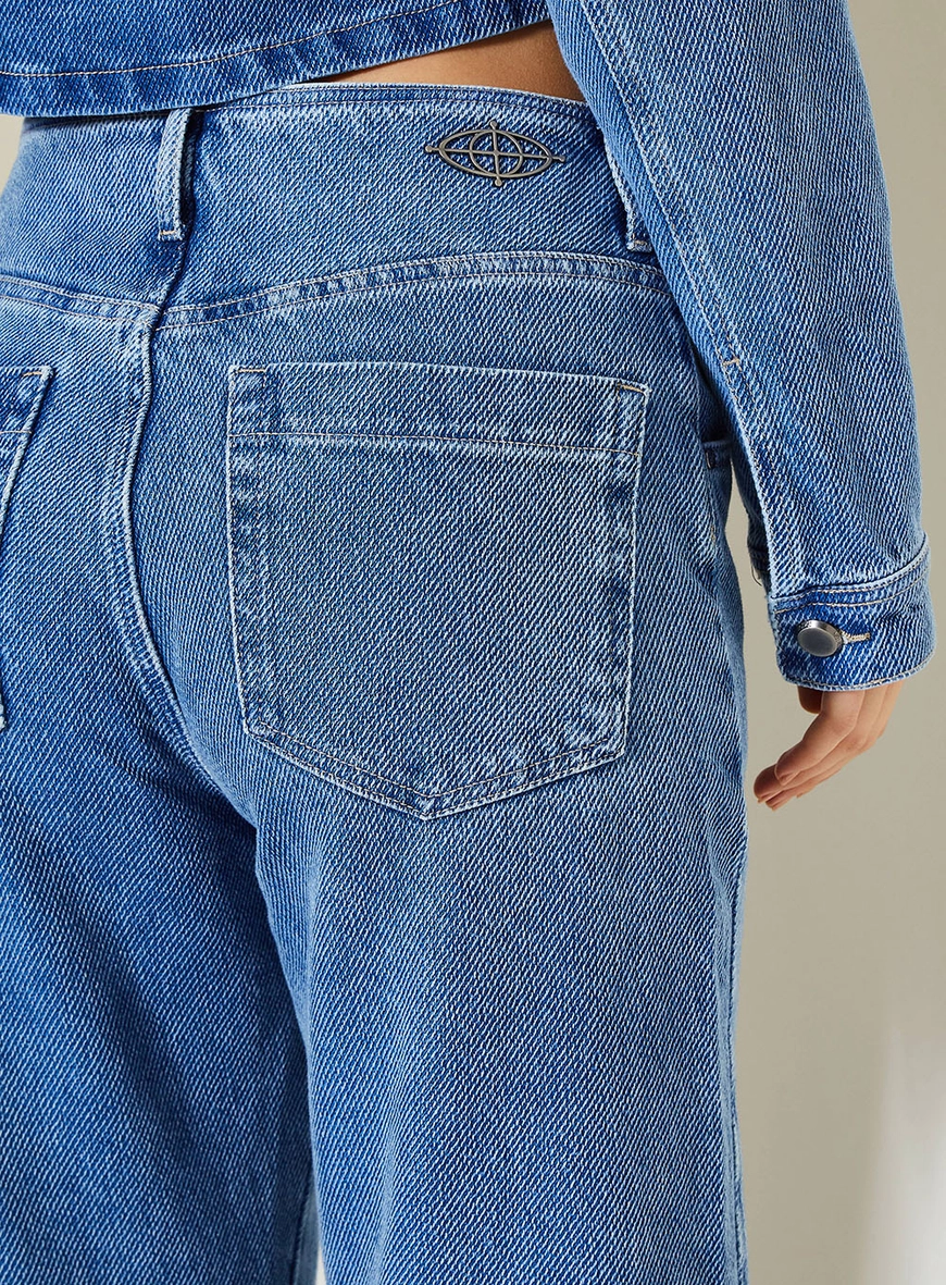 Calça Jeans Feminina New Loren - Sem Cinto Índigo 3