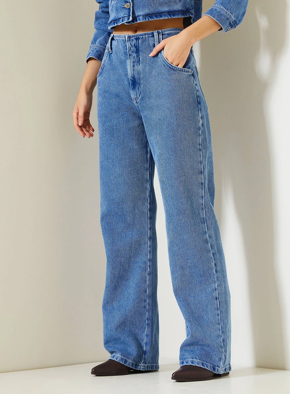 Calça Jeans Feminina New Loren - Sem Cinto Índigo 2
