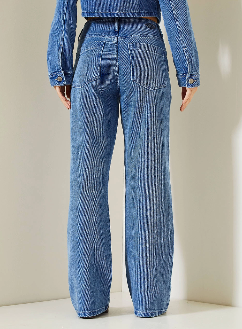 Calça Jeans Feminina New Loren - Sem Cinto Índigo 4
