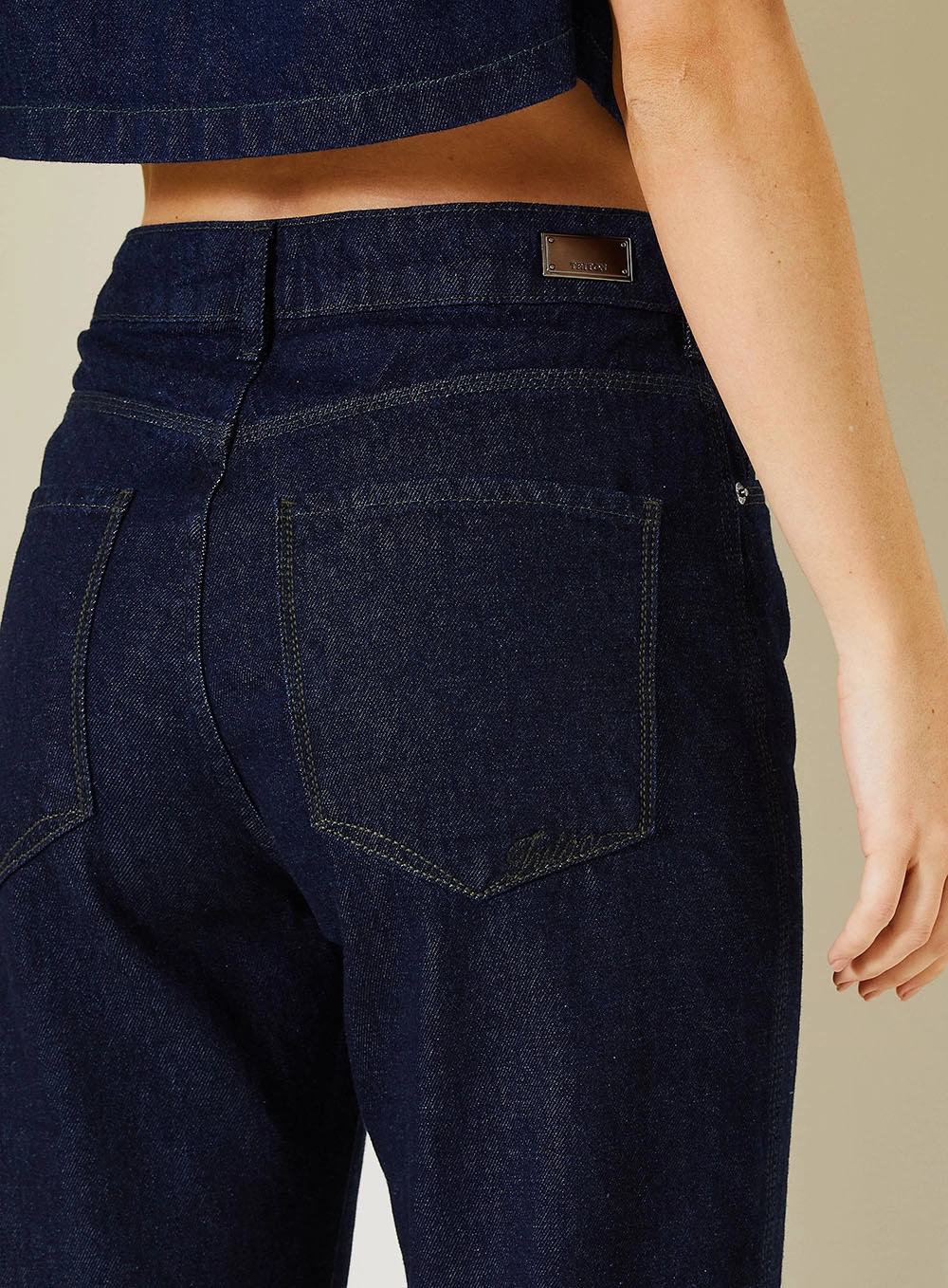 Calça Jeans Feminina Ayla Com Cintura Alta Índigo 3