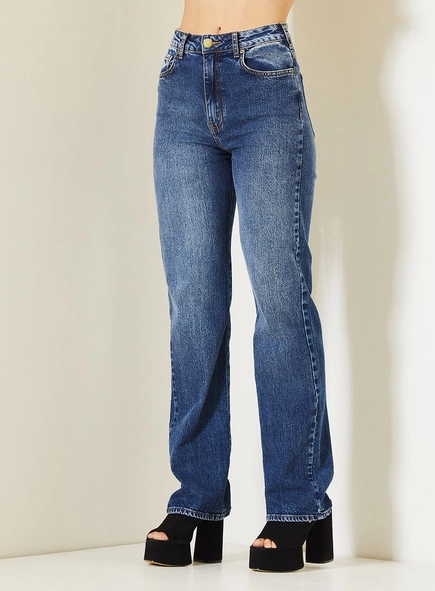 Calça Jeans Laura Feminina Com Cintura Alta