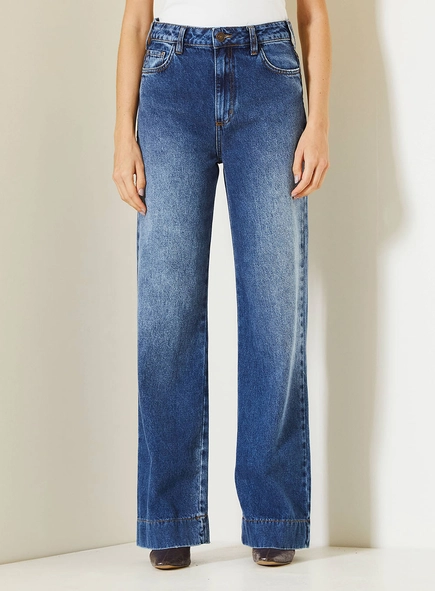 Calça Jeans New Loren Feminina Com Cintura Média