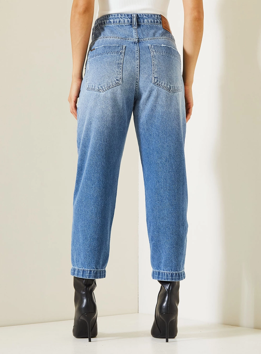 Calça Jeans Mom Thalia Índigo 4