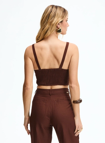 Top Corset Com Lastex
