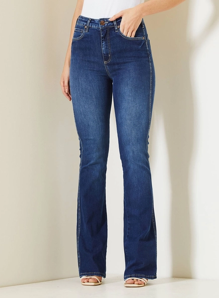 Calça Jeans Feminina Graciane Com Cintura Alta