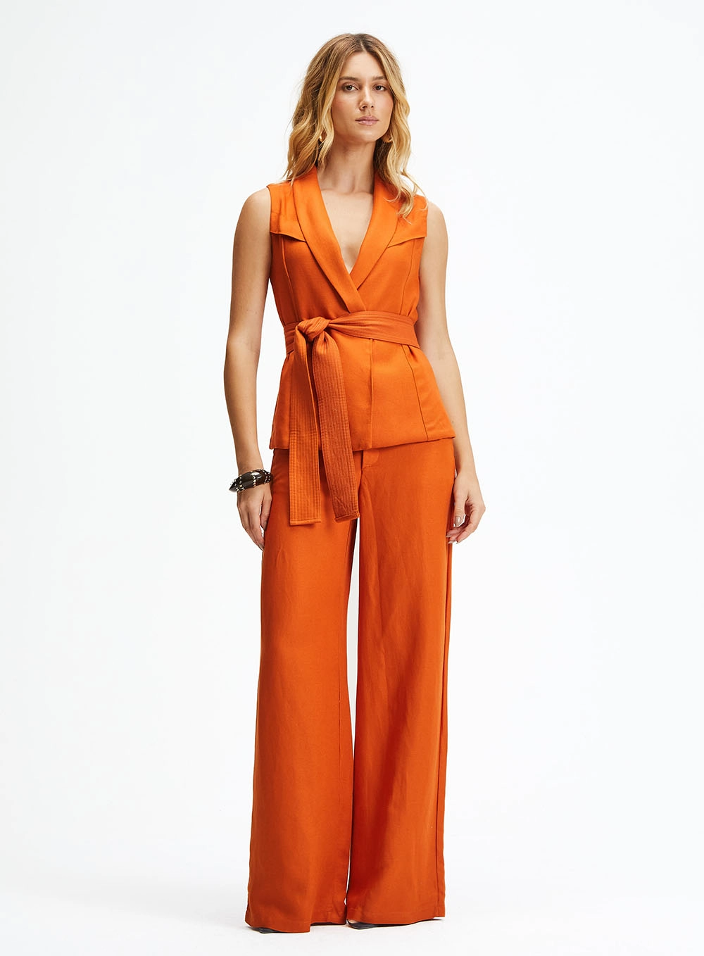 Colete Alfaiataria Comfort Laranja 1