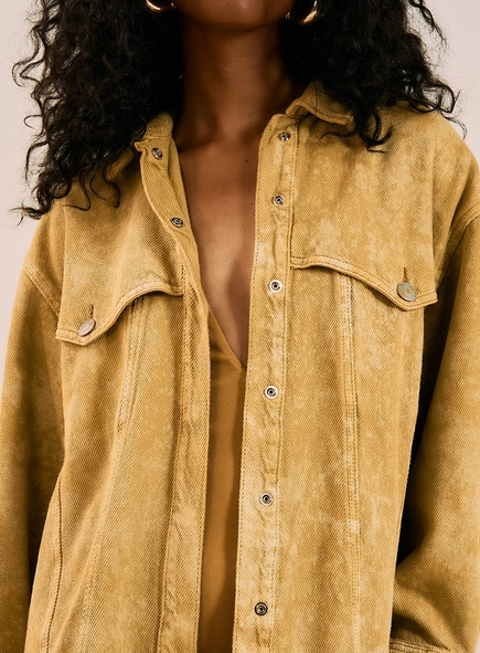 Jaqueta Oversized Estilo Shacket