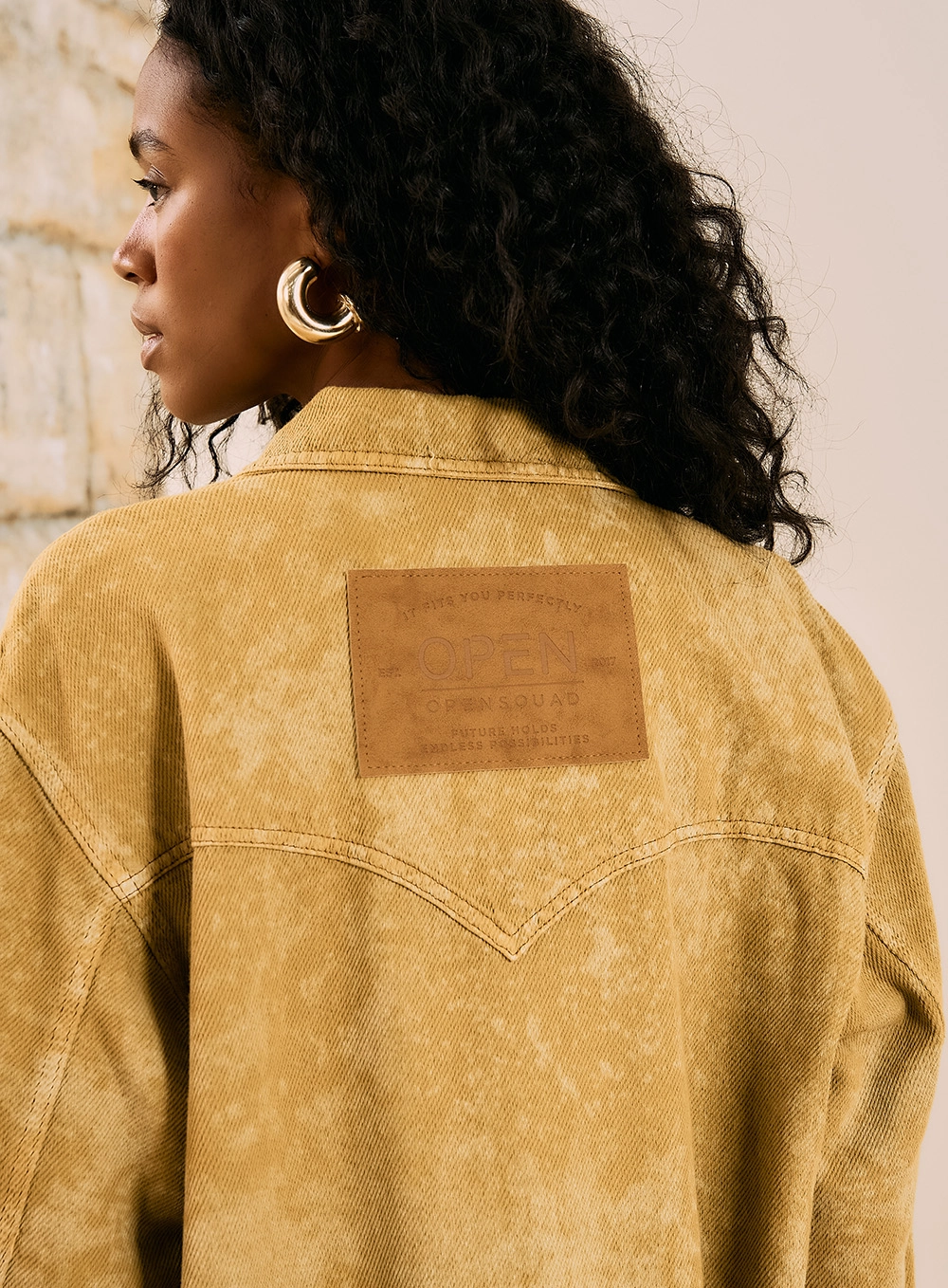 Jaqueta Oversized Estilo Shacket Amarelo 4