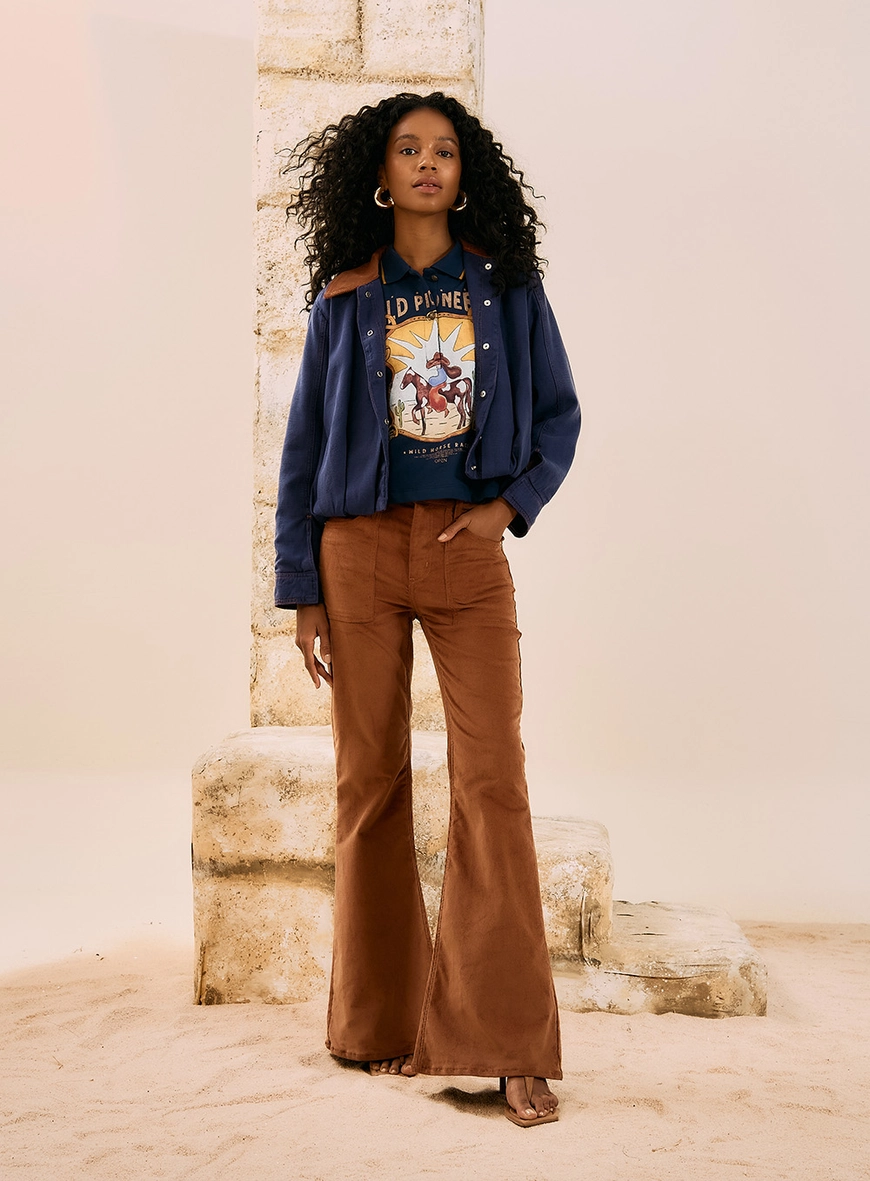 Jaqueta Oversized Sarja Azul 1