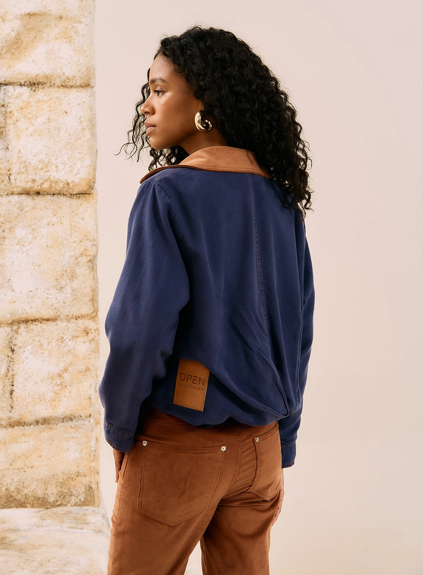 Jaqueta Oversized Sarja Azul 3