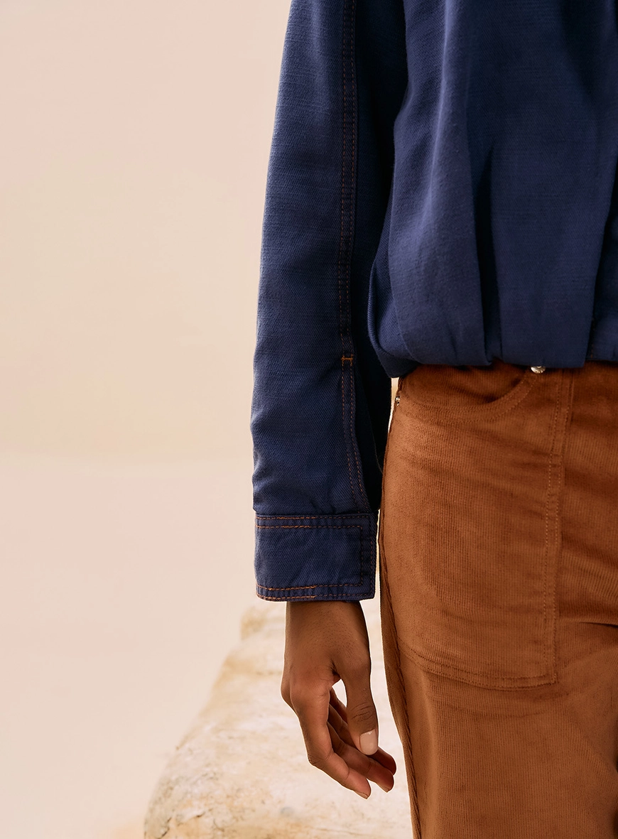 Jaqueta Oversized Sarja Azul 4