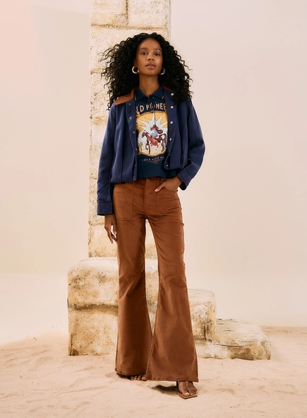 Jaqueta Oversized Sarja