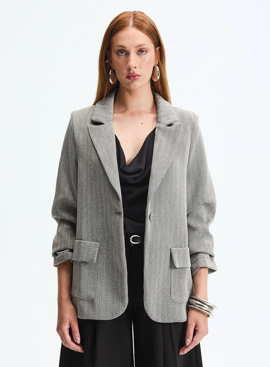 Blazer Over Alfaiataria Listrado Estampados 2