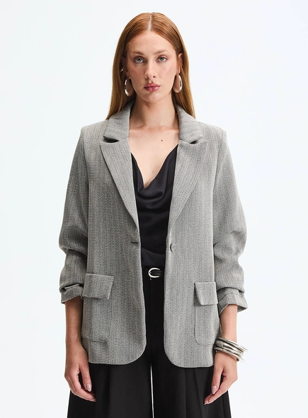 Blazer Over Alfaiataria Listrado