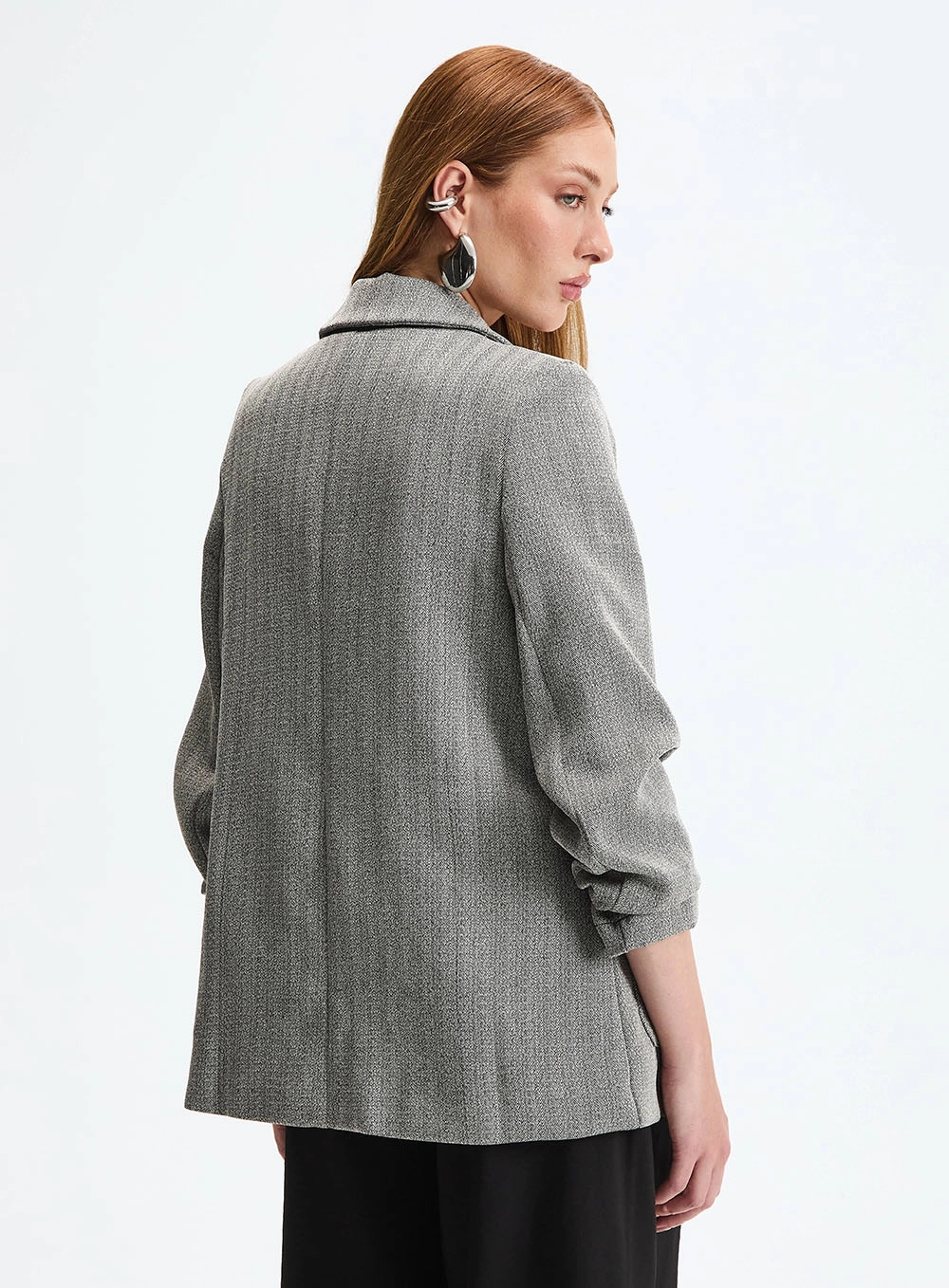 Blazer Over Alfaiataria Listrado Estampados 4