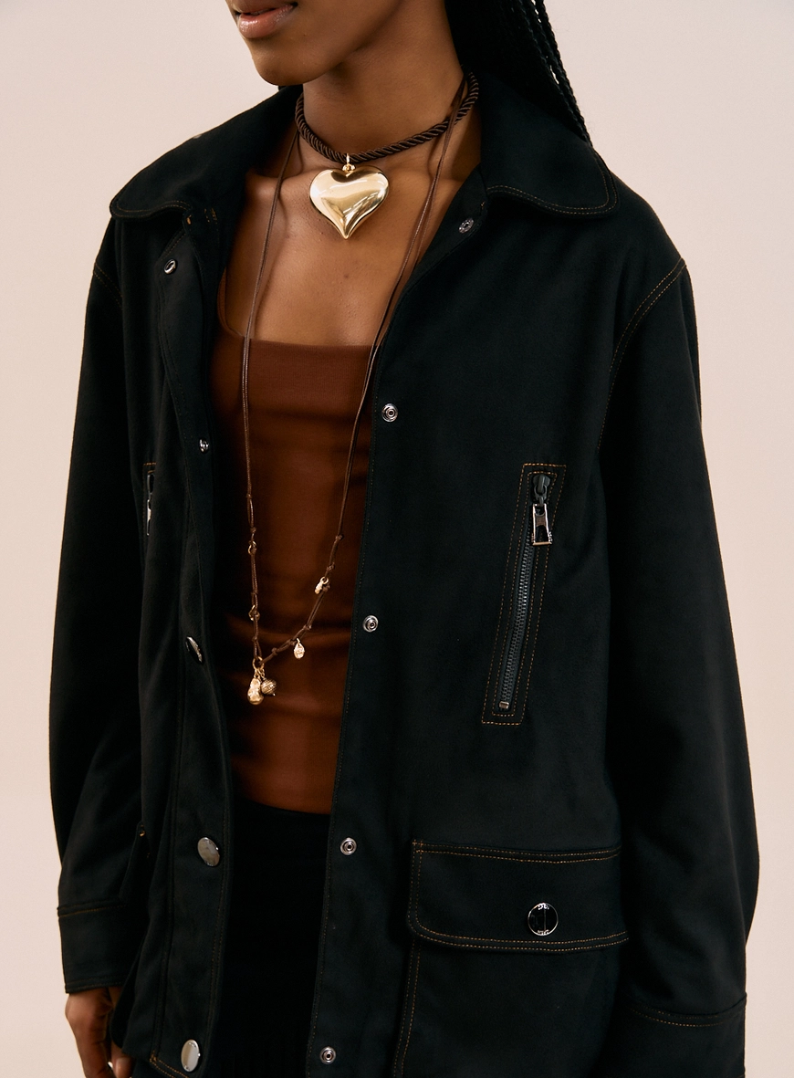 Jaqueta Feminina Alfaiataria Basic Comfort Preto 3
