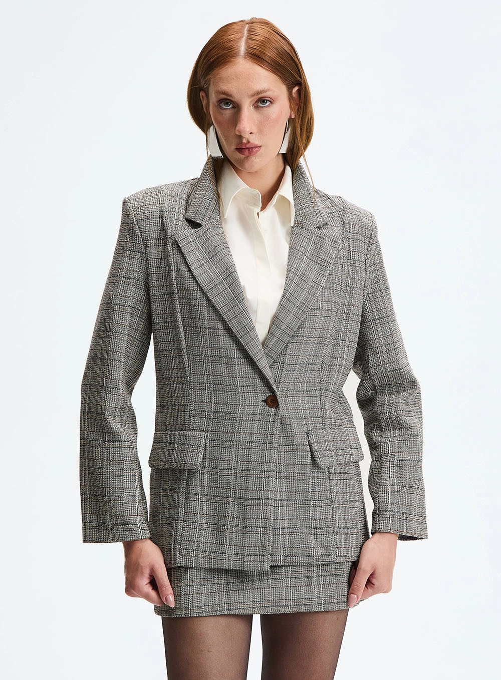 Blazer Fashion Com Linho Estampado 2