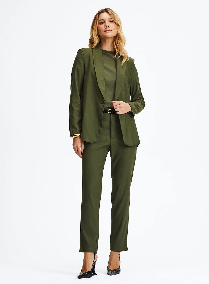 Blazer Comfort Sem Detalhes Verde 1