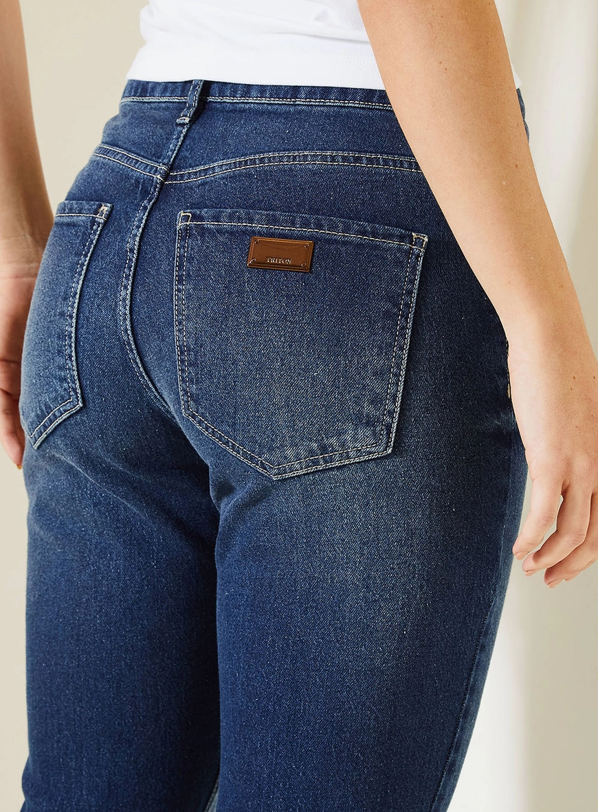 Calça Jeans Feminina Michele Lavagem Suave Índigo 3