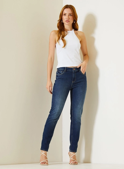 Calça Jeans Feminina Michele Lavagem Suave