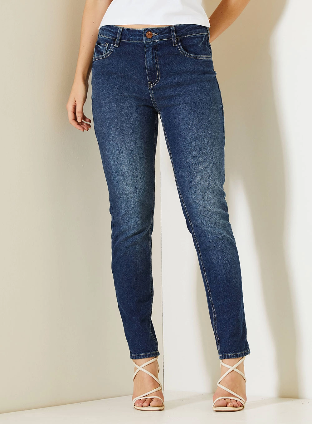Calça Jeans Feminina Michele Lavagem Suave Índigo 2