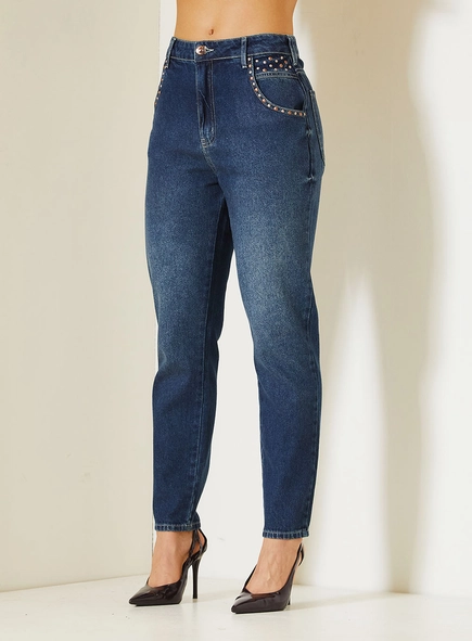 Calça Jeans Skinny Ayla Com Aplicação