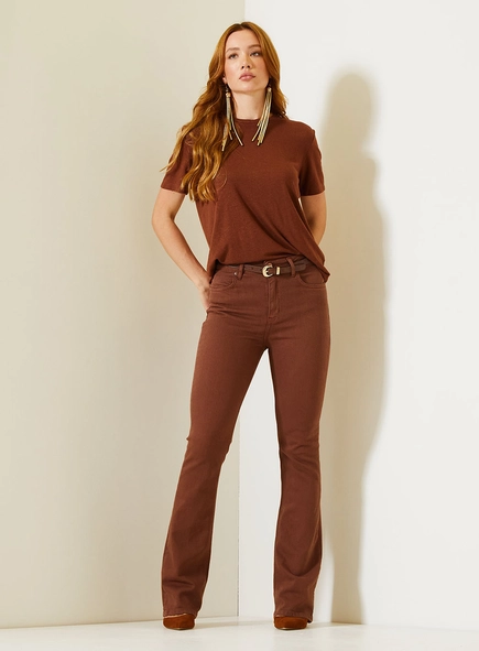 Calça Feminina Camila Com Cintura Alta