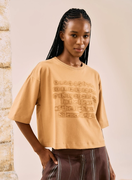 Camiseta Boxy Estampada