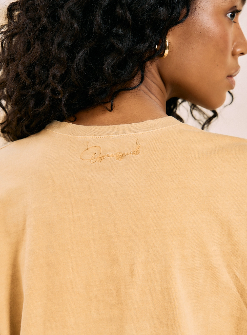 Camiseta Oversized Horse Print Bege 6