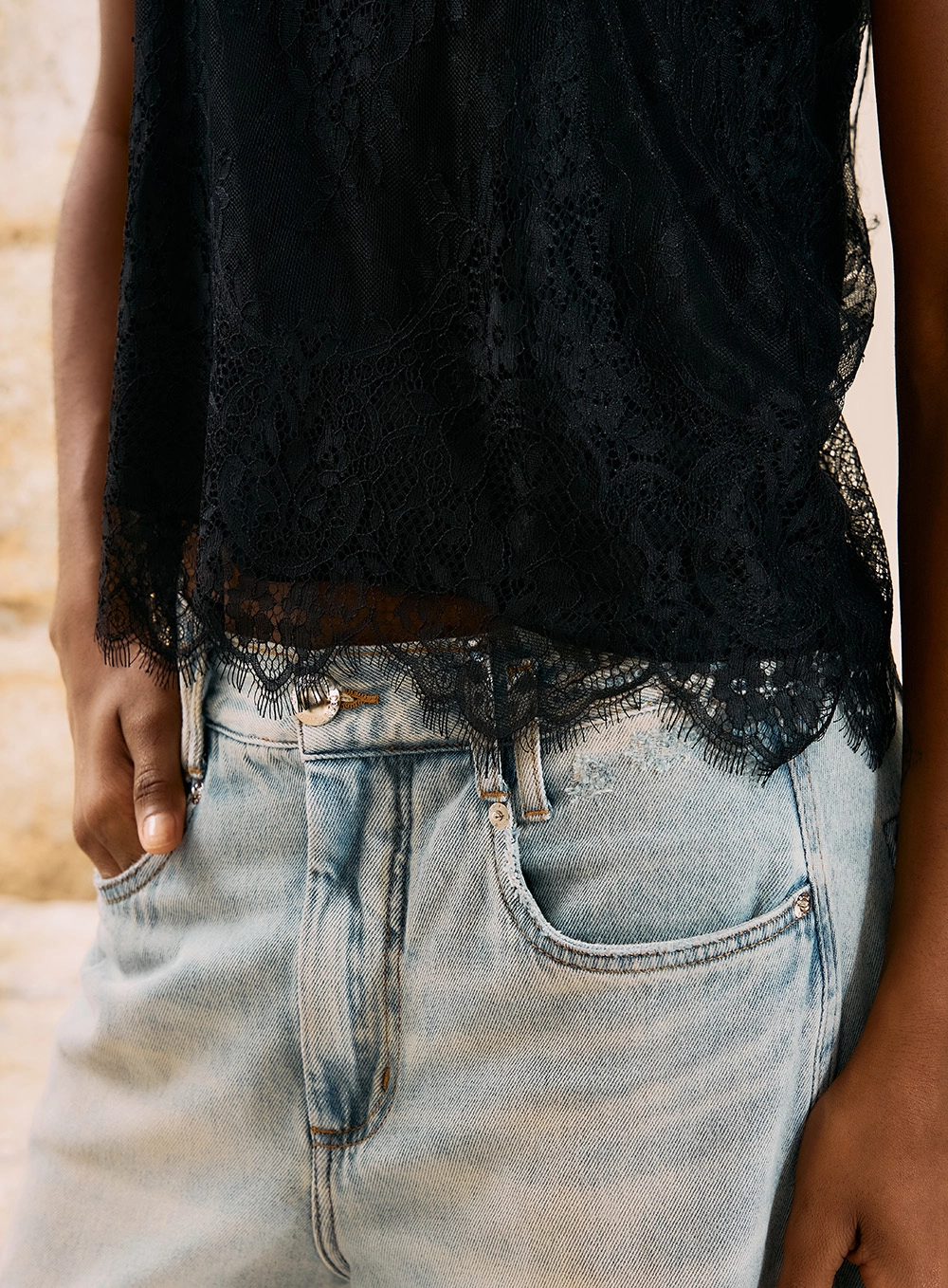 Blusa Em Renda Bohemian Preto 3