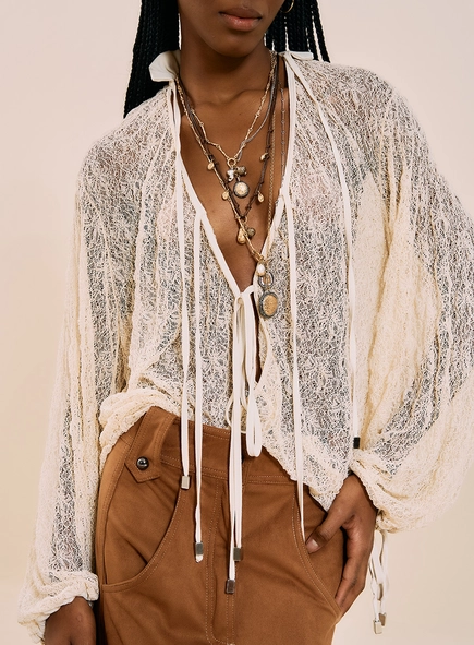 Blusa Em Renda Boho