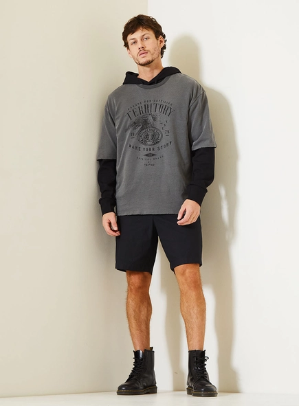 Bermuda Masculina Reta Chino