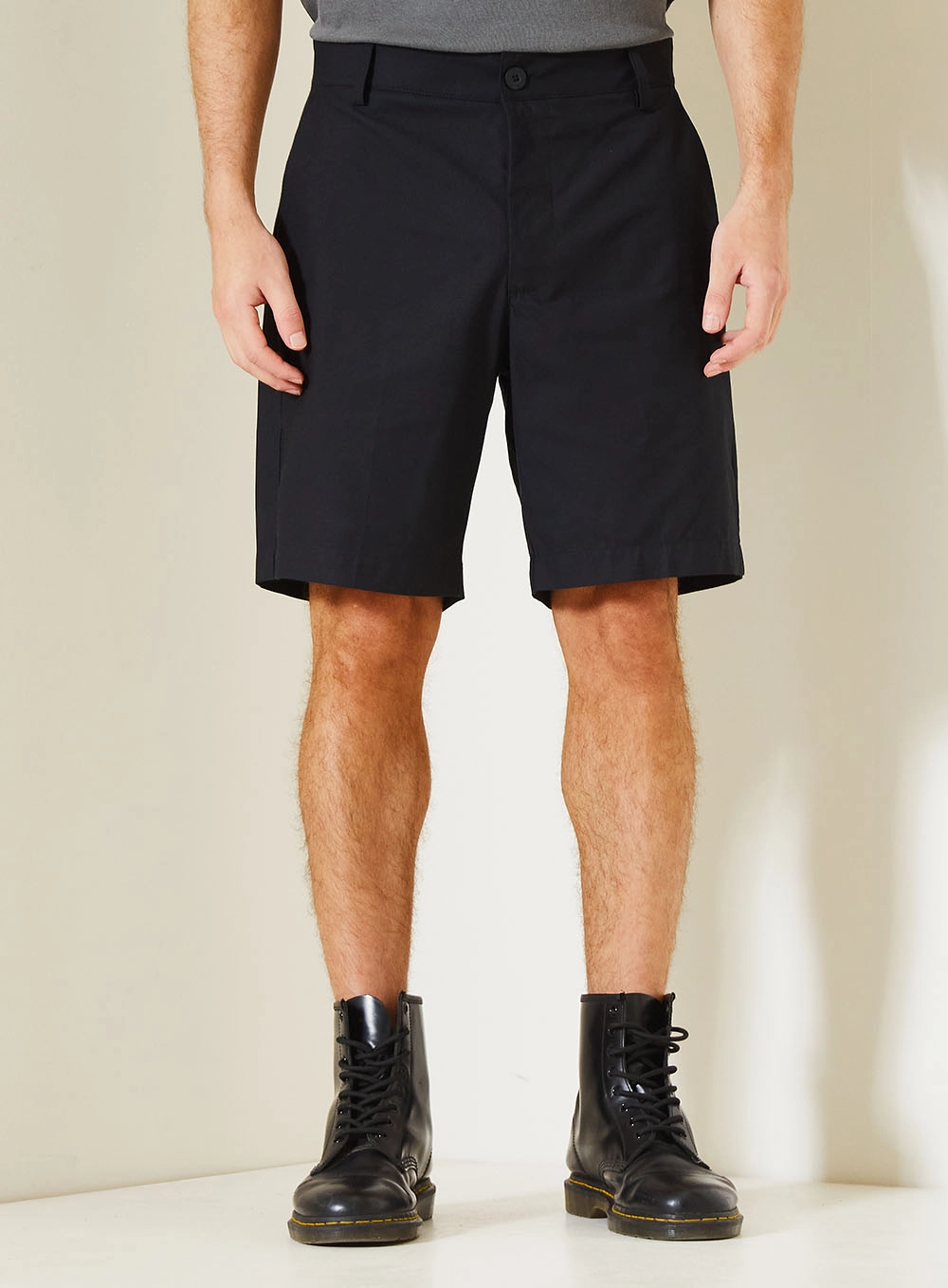 Bermuda Masculina Reta Chino Preto 2