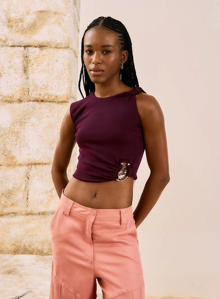 Blusa Cropped Muscle Tee